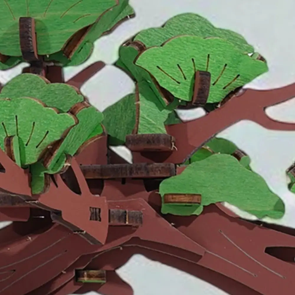 Puzzle 3D Rolife Bonsai arbore decorativ ce simbolizează echilibru și longevitatea