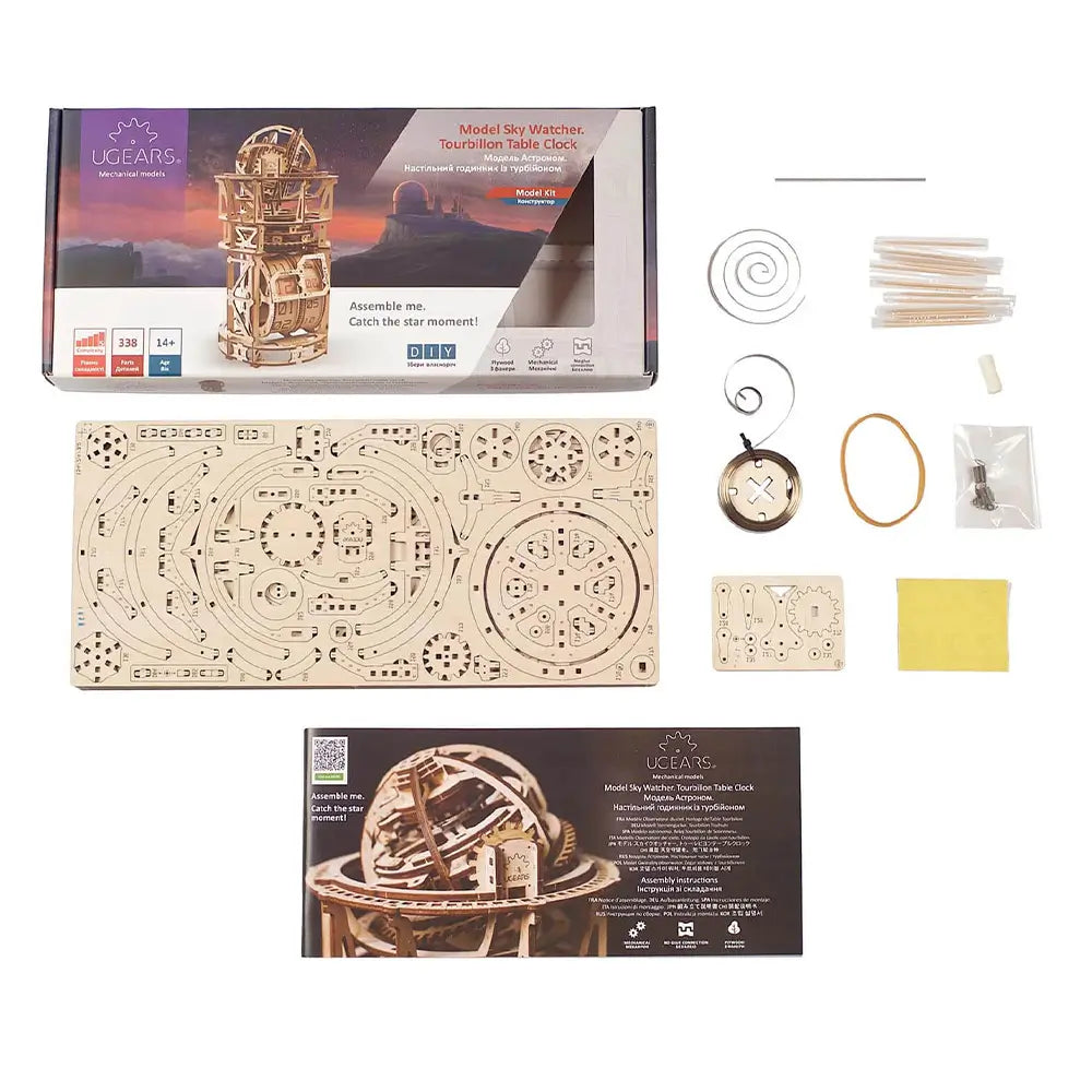 Ceas Sky Watcher ceas din lemn pentru birou Ugears Models
