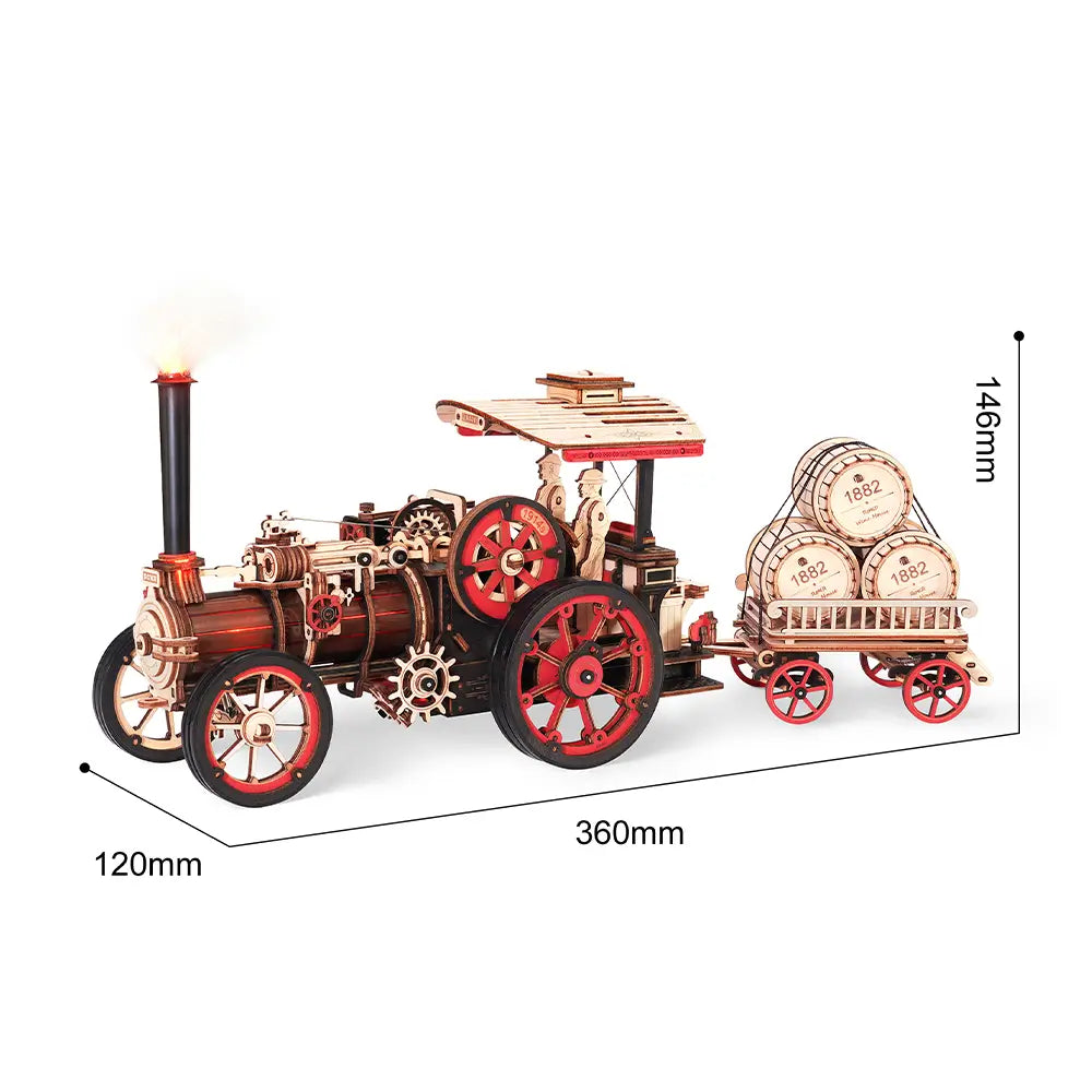 Dimensiuni Locomotiva Asamblata O Capodopera de Design Retro