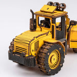 Kit premium din lemn Buldozer 3D cu detalii fine