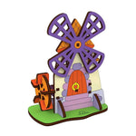 Puzzle 3D Moara Ugears puzzle pentru copii