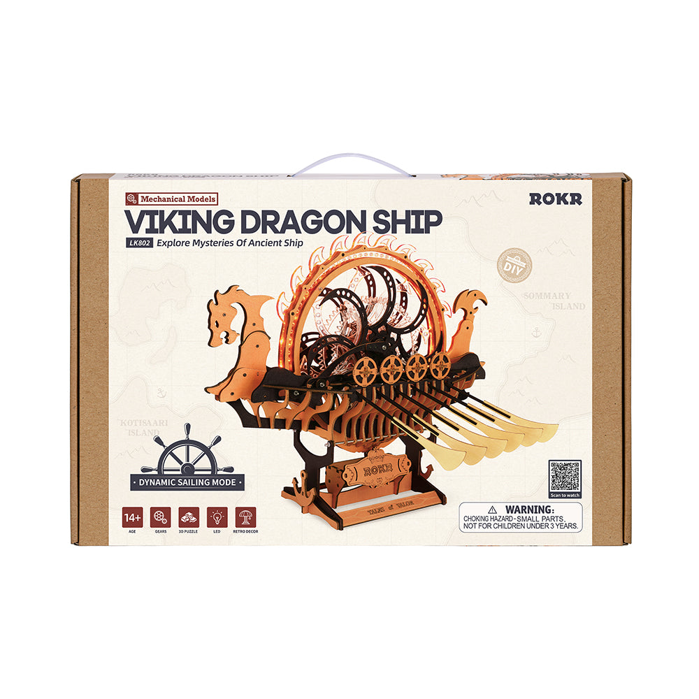 Puzzle 3D ROKR Corabie Viking Cadou Creativ