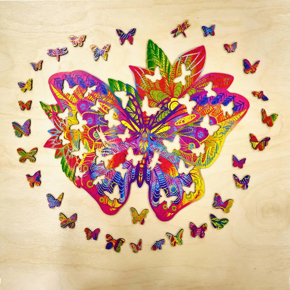 Fluture din lemn Wood Trick