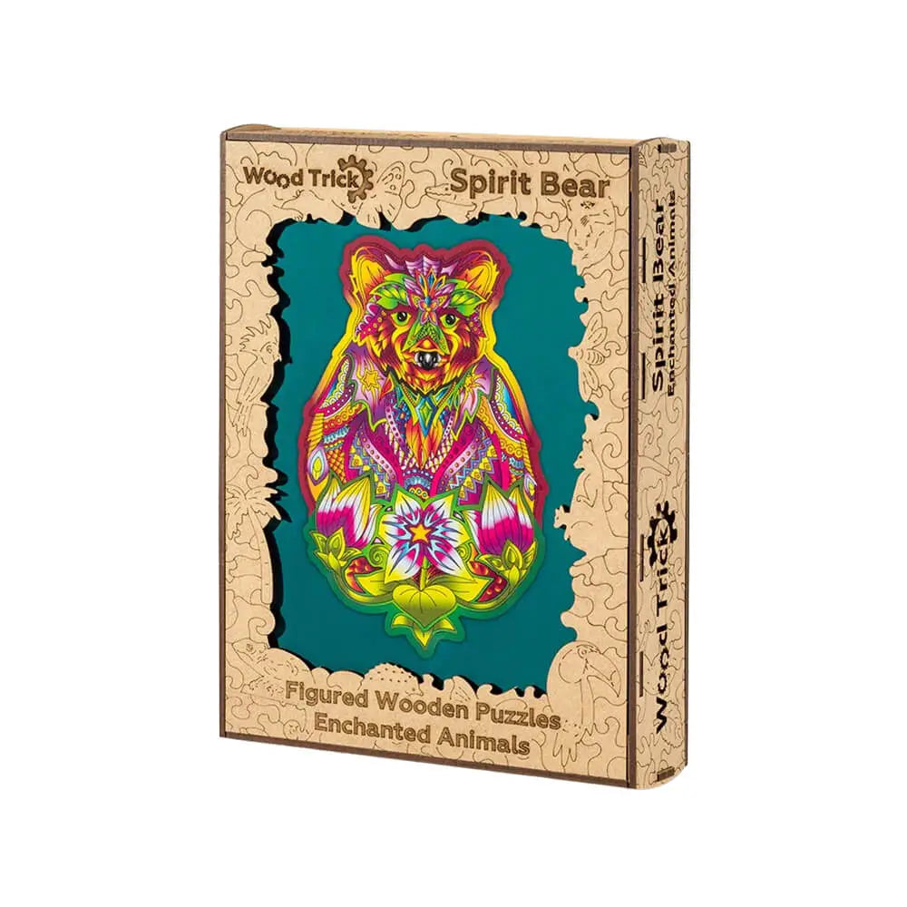 Puzzle Ursul Spirit 184 piese lemn Wood Trick