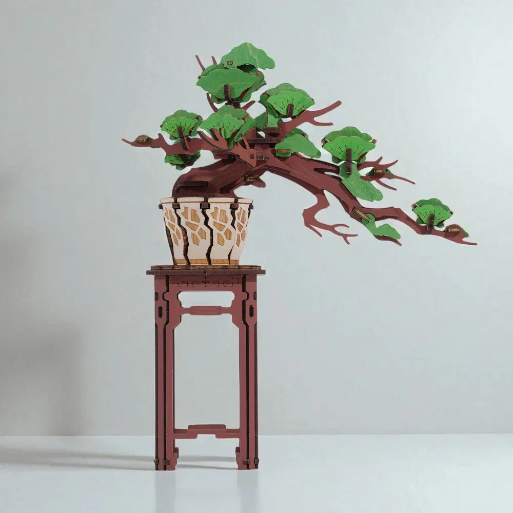 Puzzle 3D Bonsai miniatural construcție relaxantă pentru colecționari și pasionați