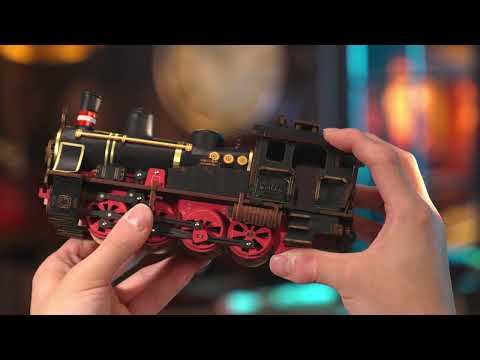 Puzzle 3D Tren cu Aburi Express, din lemn, 405 piese, Rolife