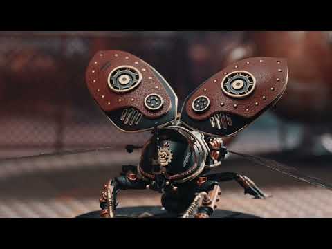 Puzzle 3D Gândacul Rinocer - Creează un Model Steampunk Unic DIY!