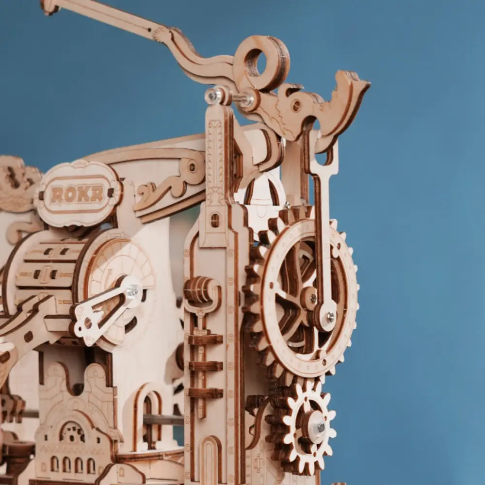 Puzzle mecanic 3D din lemn Detaliu al mecanismului functional de tiparire