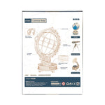 Puzzle 3D glob luminos Curious Discovery Rokr cu iluminare eleganta si caracteristici unice de decor