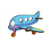 Puzzle 3D de colorat Avion, 15 piese, lemn