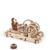Motor pneumatic puzzle lemn
