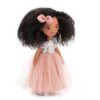 Jucarie de plus Tina in a Pink Dress with Sequins 32 cm Orange Toys